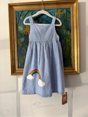 NWT Frugi Alma rainbow dress 5